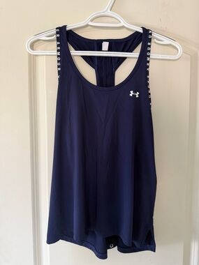 Under Armour Women’s Navy Performance Racerback Tank Size S